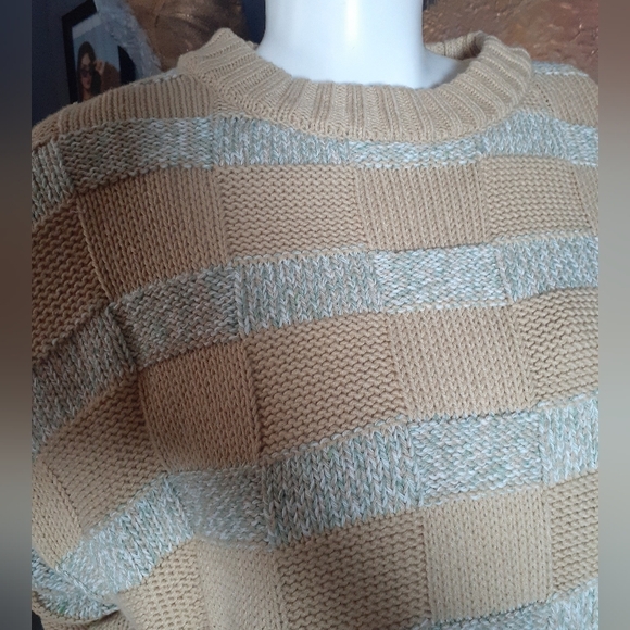 Zara Cotton Blend Oversized Striped Sweater - Picture 8 of 12